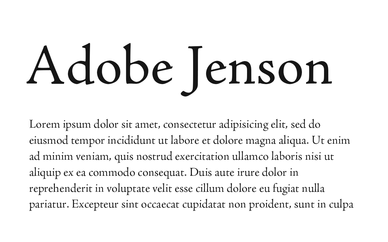 Adobe Jenson