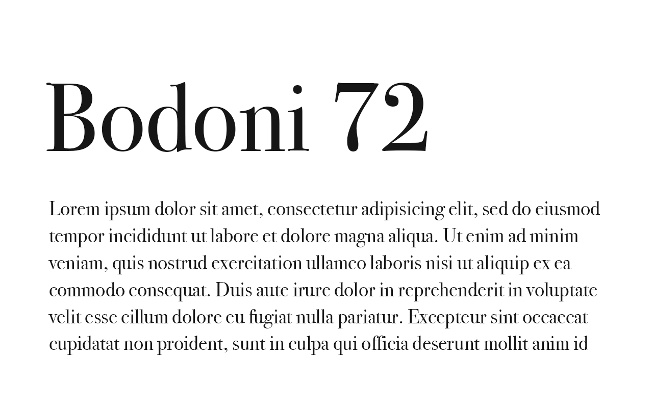 Bodoni 72