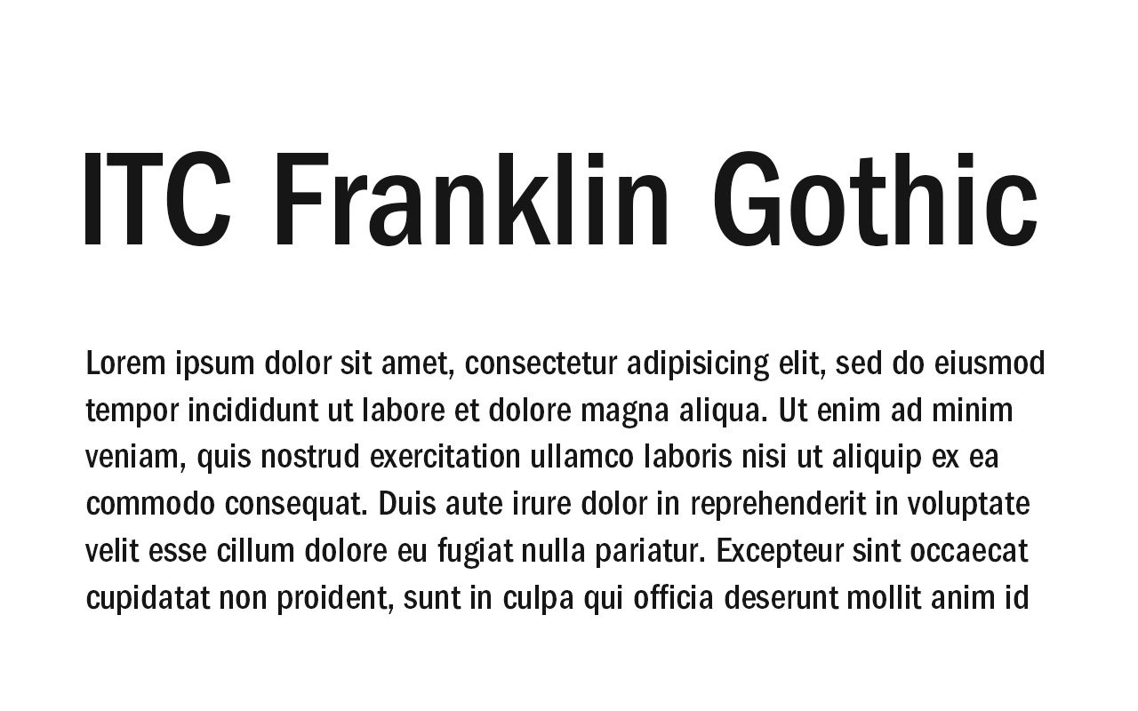 ITC Franklin Gothic