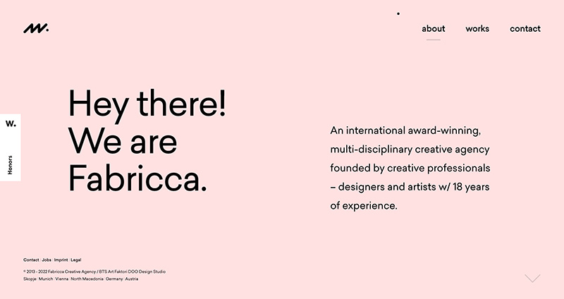 Fabricca Creative Agencyのキャプチャ画像