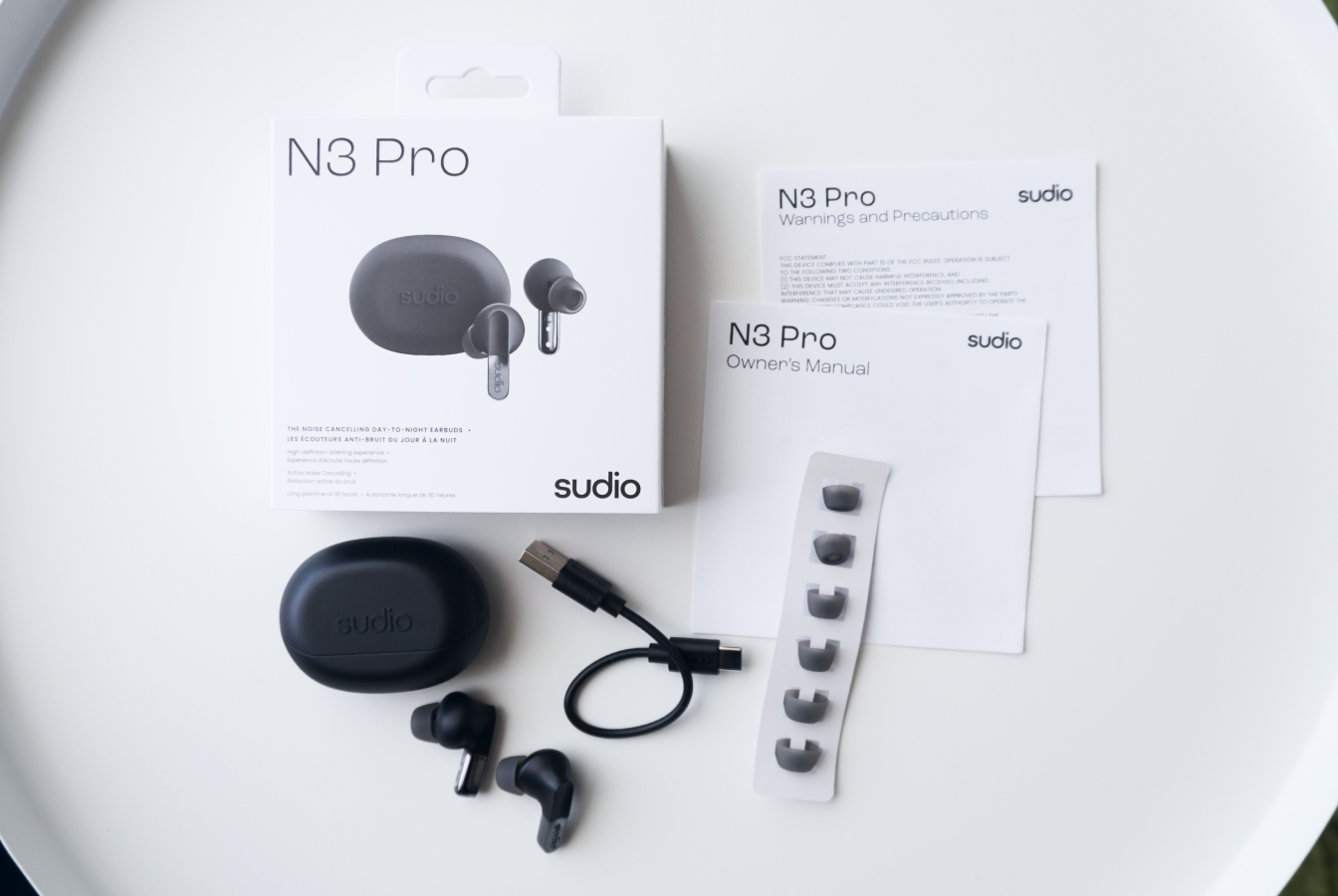 Sudio N3 Proの同梱物写真